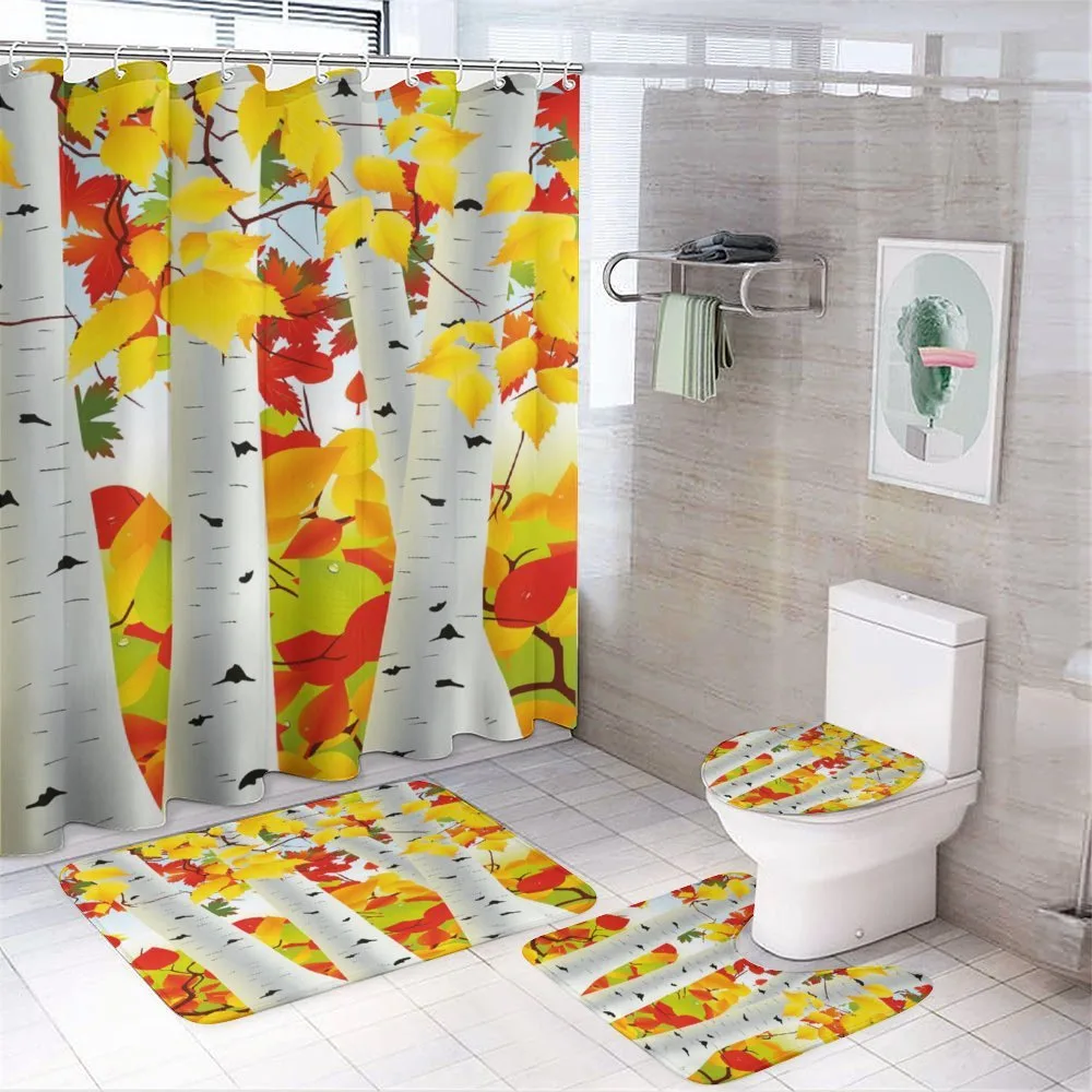 Autumn Scene with Leaves — Your design
