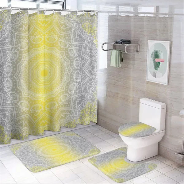 Boho Ombre Old on a shower curtain