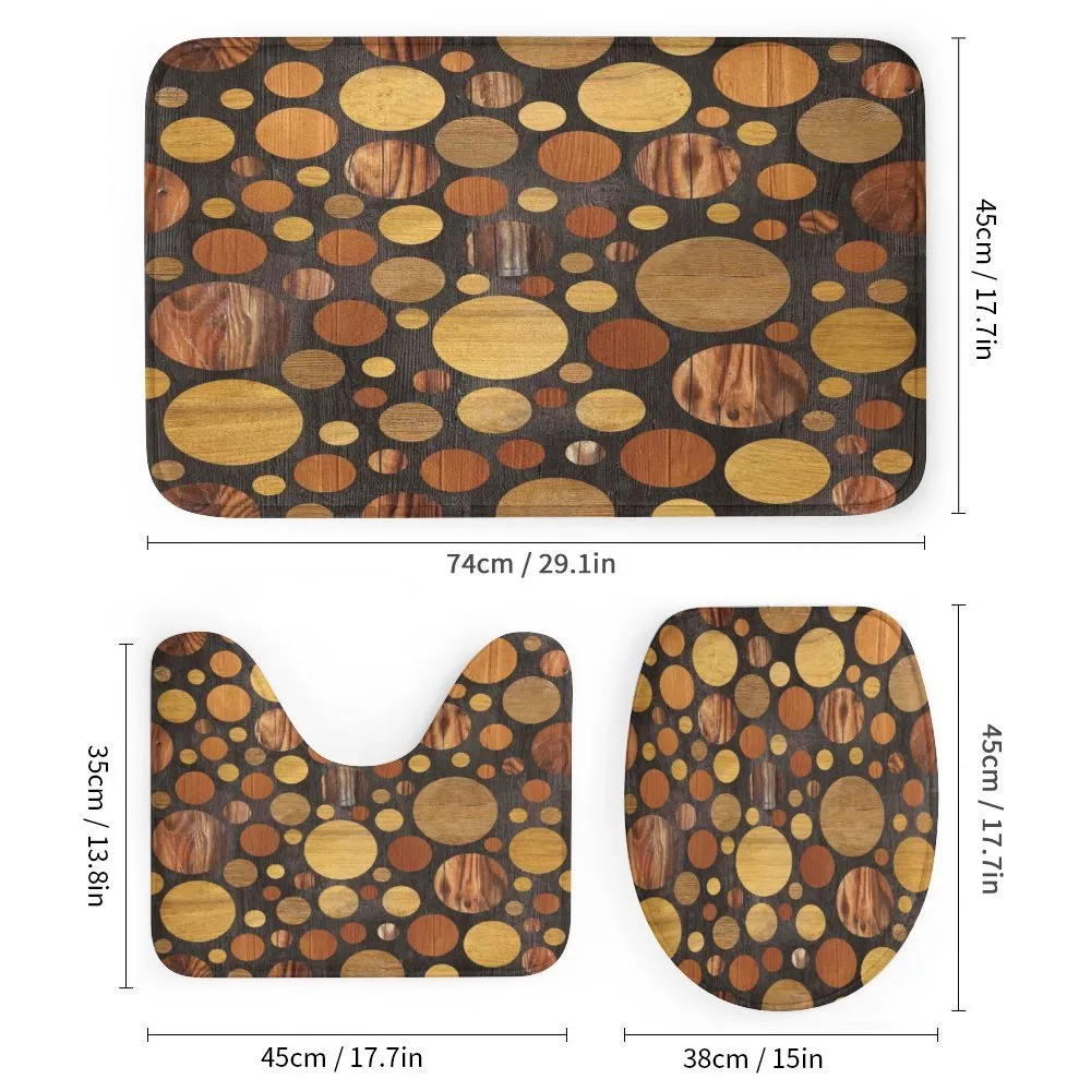 Brown Abstract Circles — Detail 1