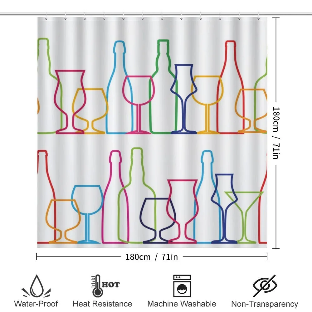 Colorful Outline Bottles — Detail 2