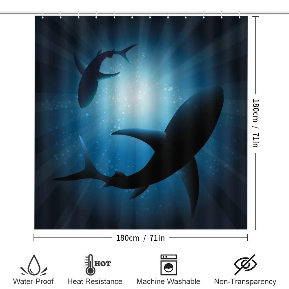 Fish Silhouettes Swimming — Detail 2