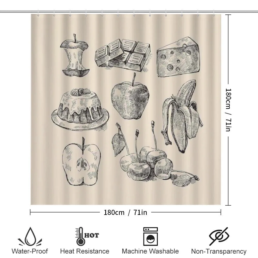 Hand-Drawn Sketch Meals — Detail 2