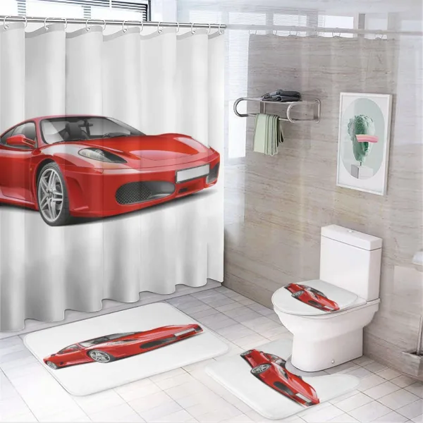 Italian Car on a shower curtain