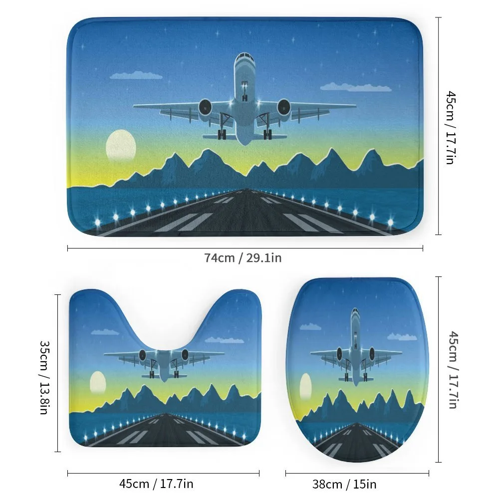Landing Plane with Mountain — Detail 1