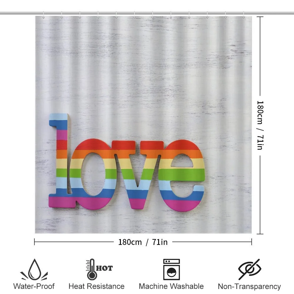 Love Sign on Wood Planks — Detail 2