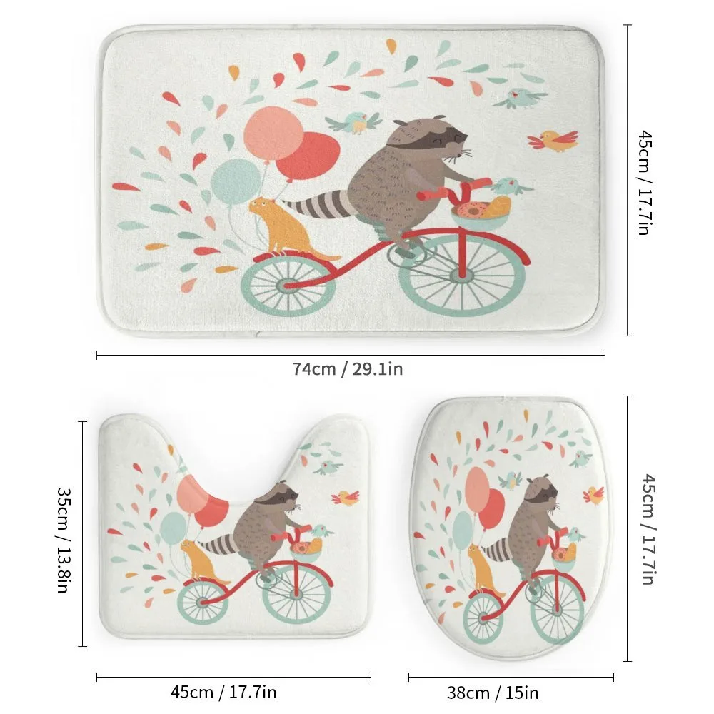 Raccoon on Bicycle — Detail 1