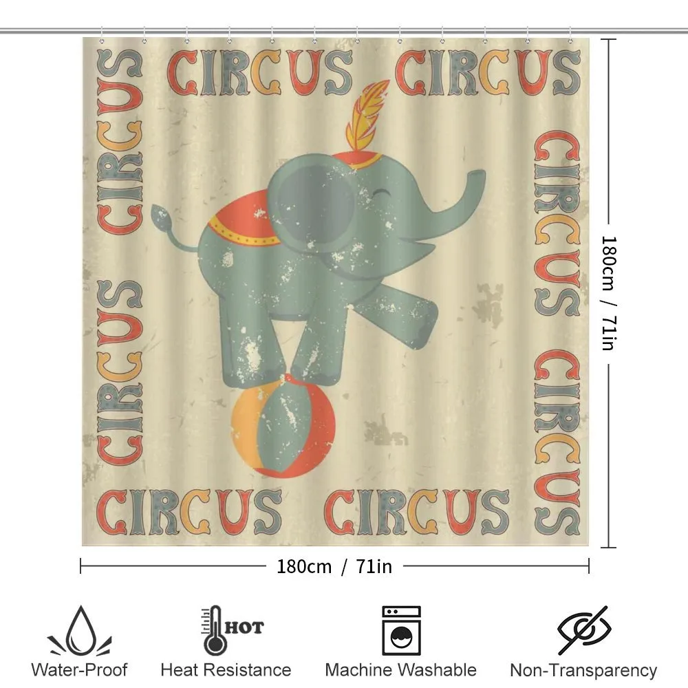 Retro Print Elephant — Detail 2