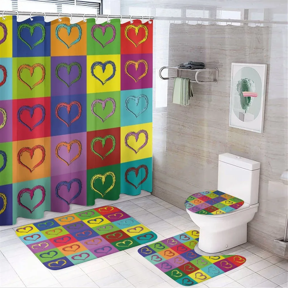 Vivid Heart Colorful Square — Your design