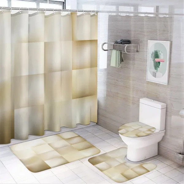Abstract Square Shady on a shower curtain