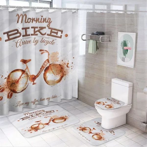 Bike Love Passion on a shower curtain