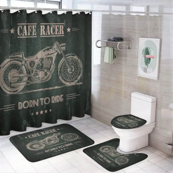 Born to Die Words on a shower curtain