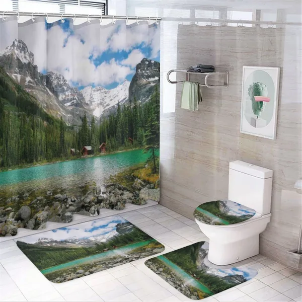 Canada Ohara Lake Wiev on a shower curtain