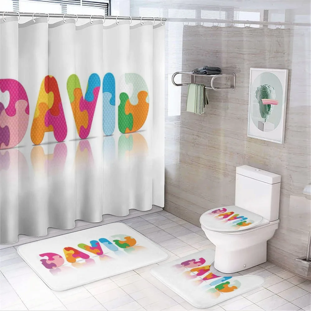 Colorful Puzzle Style Letters — Your design