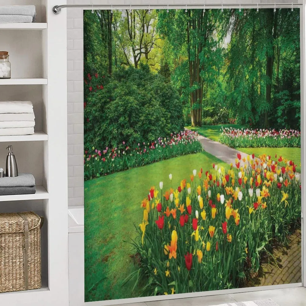 Garden with Tulips Trees — Detail 4