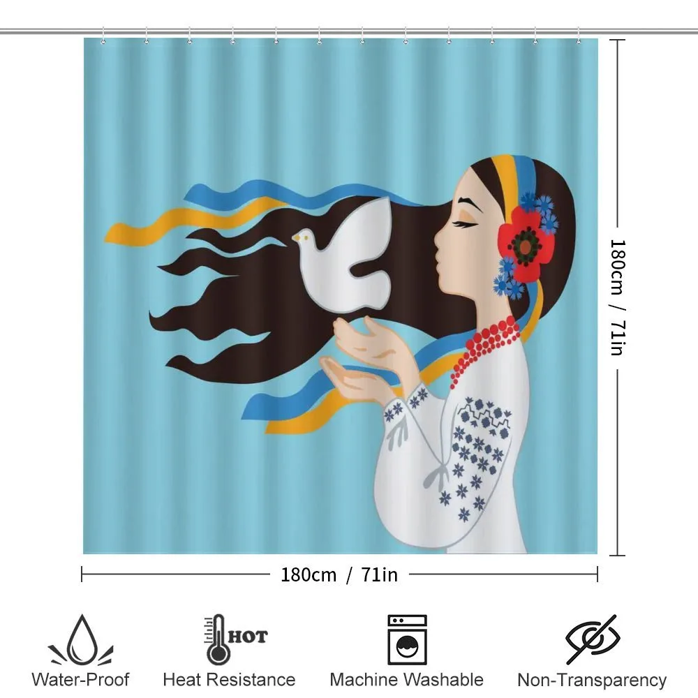 Girl with Peace Dove — Detail 2