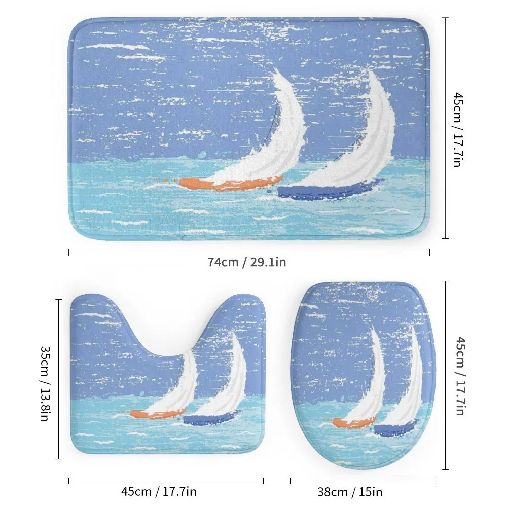 Grunge Sailboats Ocean — Detail 1