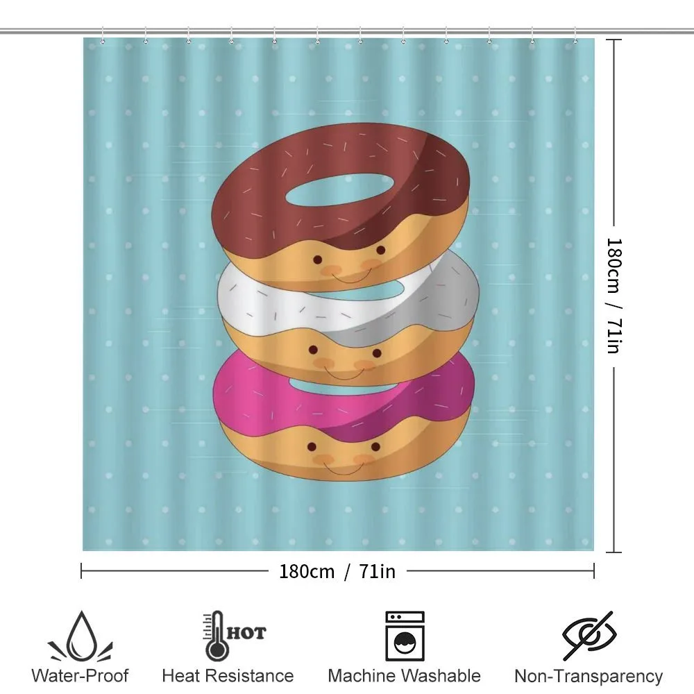 Kawaii Cartoon Donuts — Detail 2