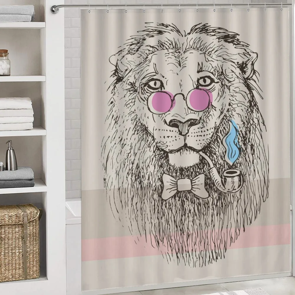 Lion Head Hipster Style — Detail 4