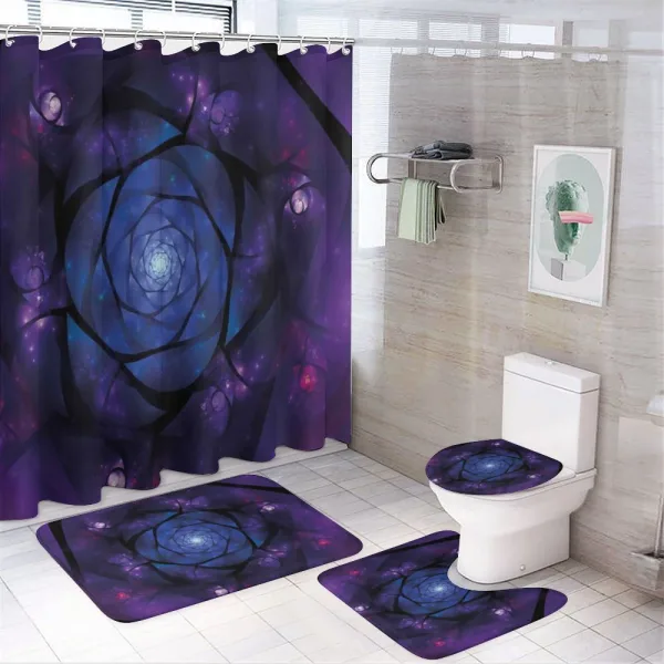 Mystic on a shower curtain