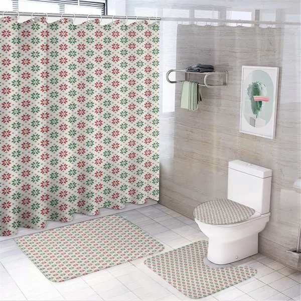 Norwegian Rose on a shower curtain