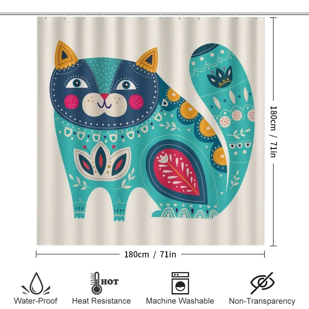 Paisley Style Cat Kitten — Detail 2