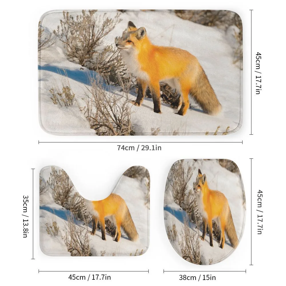 Red Fox in Snowy Nature — Detail 1