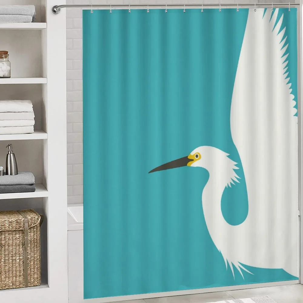 Side Drawn Heron Bird — Detail 4