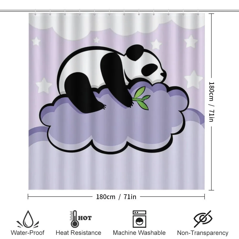Sleeping Panda on Cloud — Detail 2