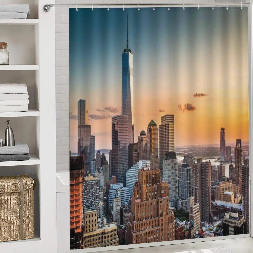 Sunset Manhattan Skyline — Detail 4