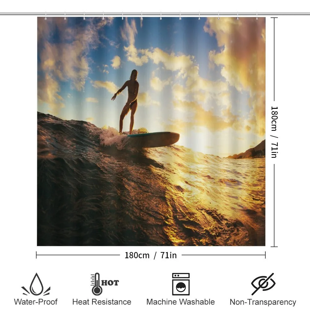 Sunset Surf Woman — Detail 2