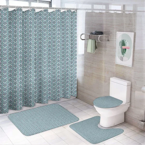 Triangle Arrow on a shower curtain