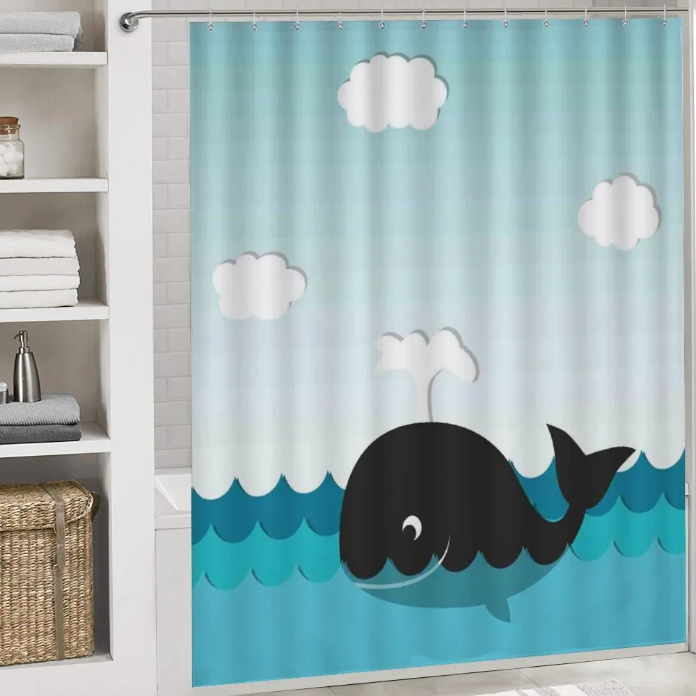 Whale in Wavy Ocean — Detail 4