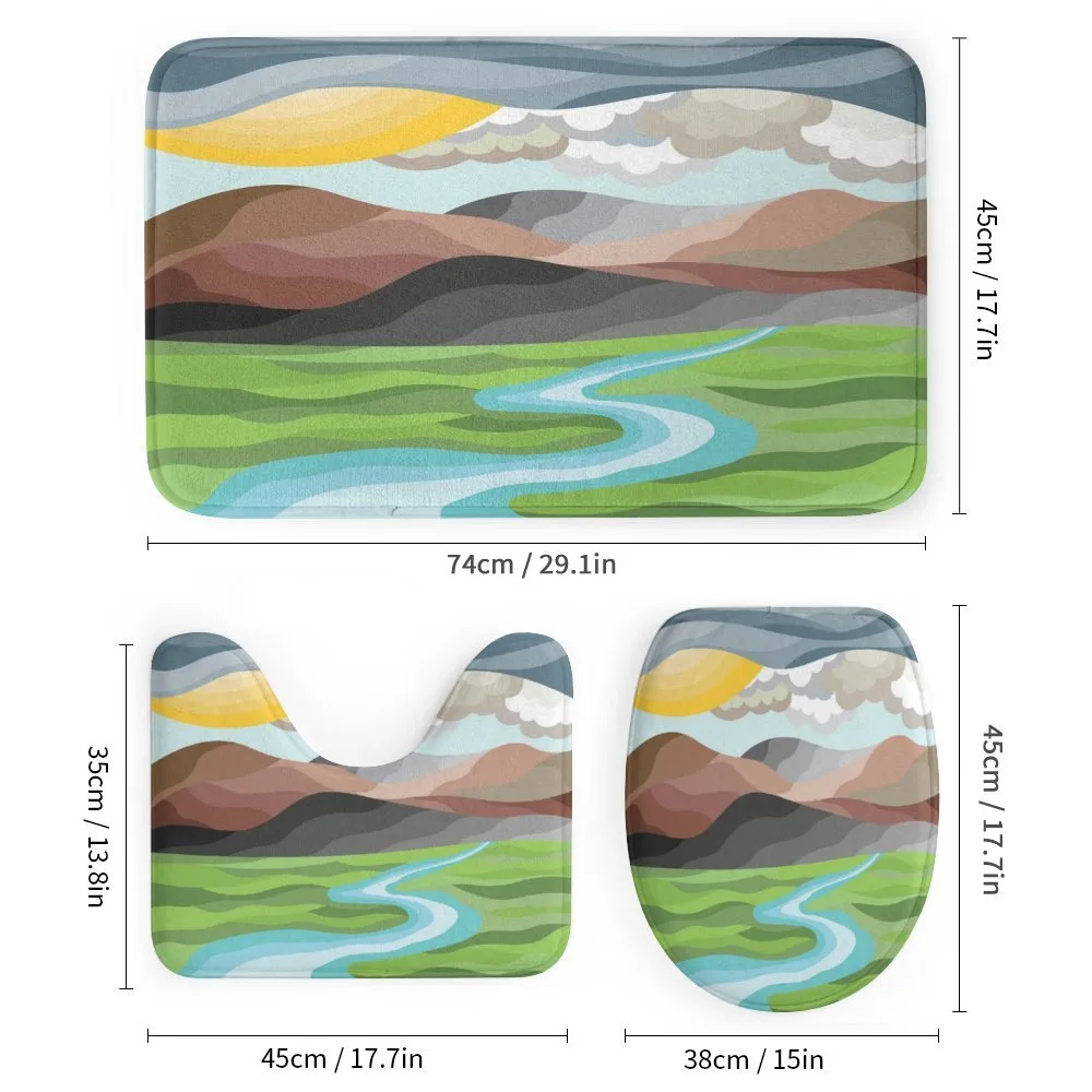 Abstract Mountains River — Detail 1