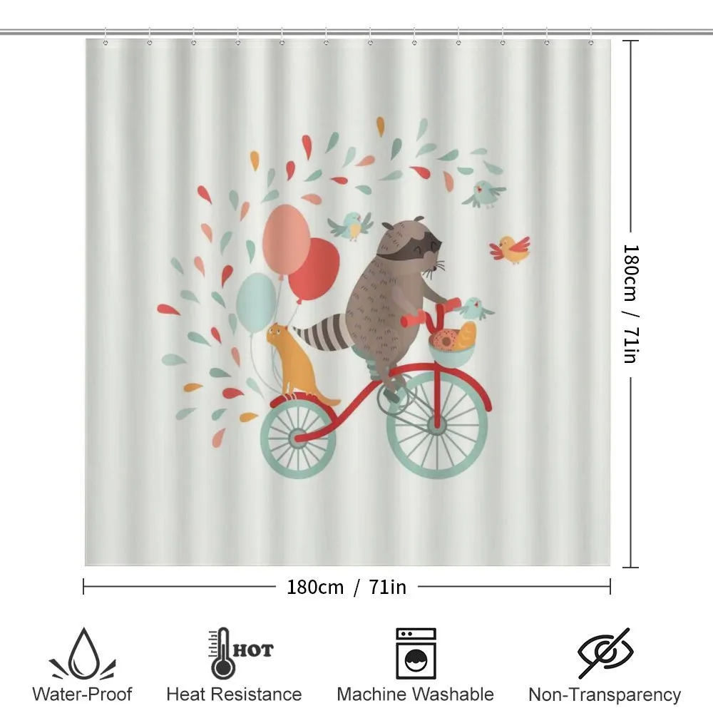 Cheerful Raccoon Bike — Detail 2