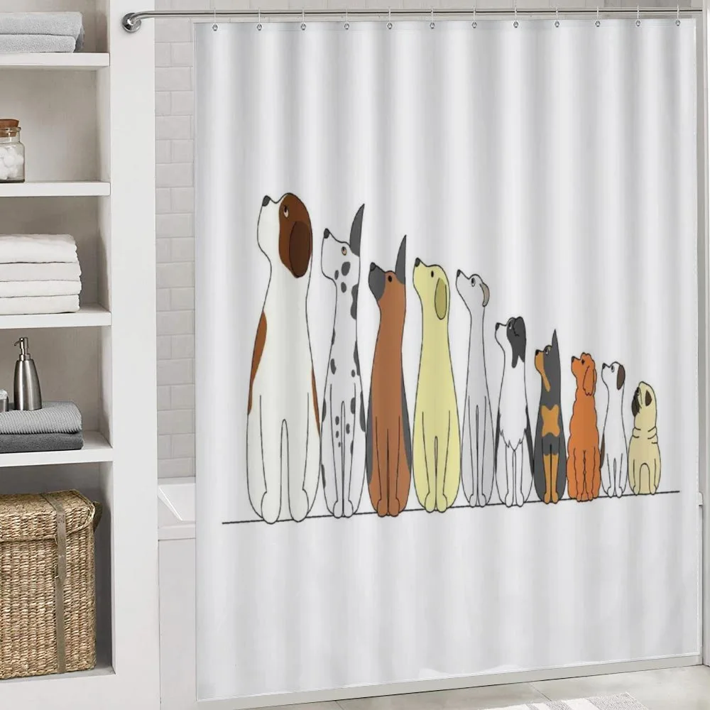 Dogs in a Row Looking Away — Detail 4
