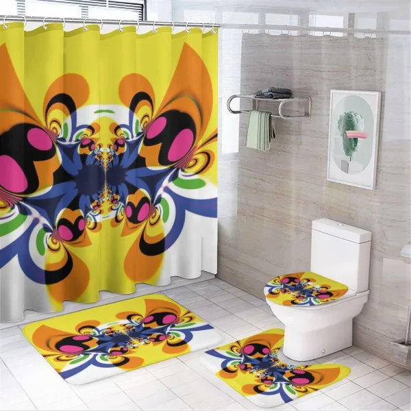 Ornate Butterfly on a shower curtain