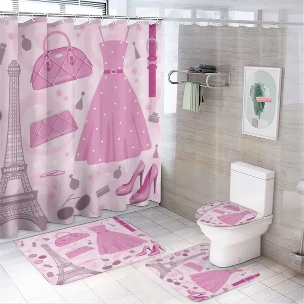 Paris Atelier on a shower curtain