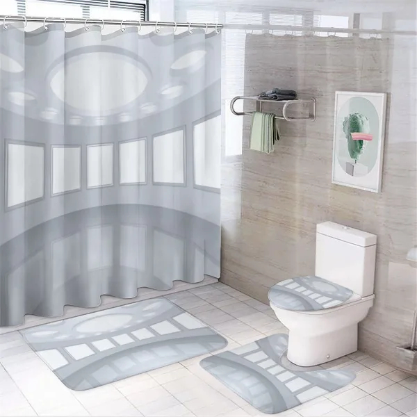 Picture Gallery 3D on a shower curtain