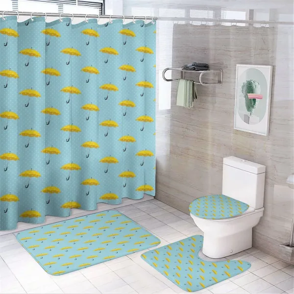 Raining Symmetric Drops on a shower curtain