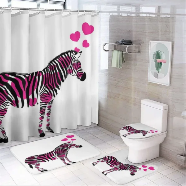 Romantic Animal on a shower curtain