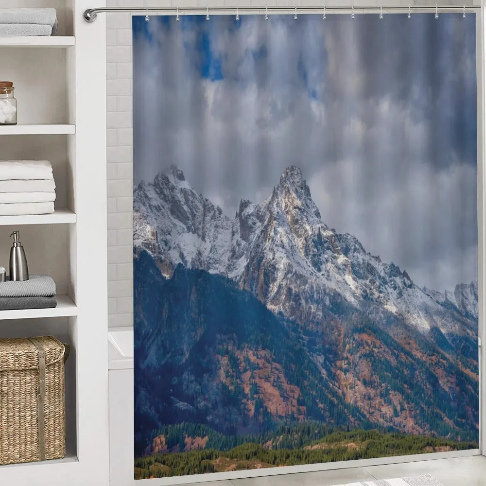 Snowy Scene Grand Teton — Detail 4