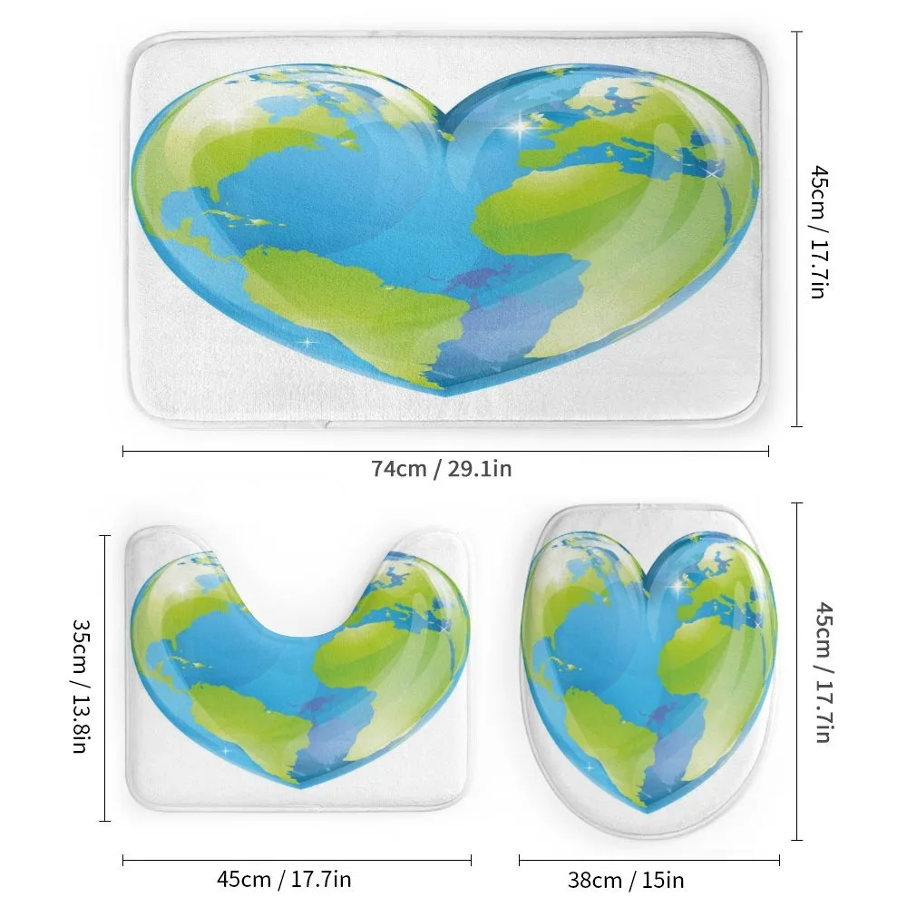 Vibrant Globe Heart Shape — Detail 1