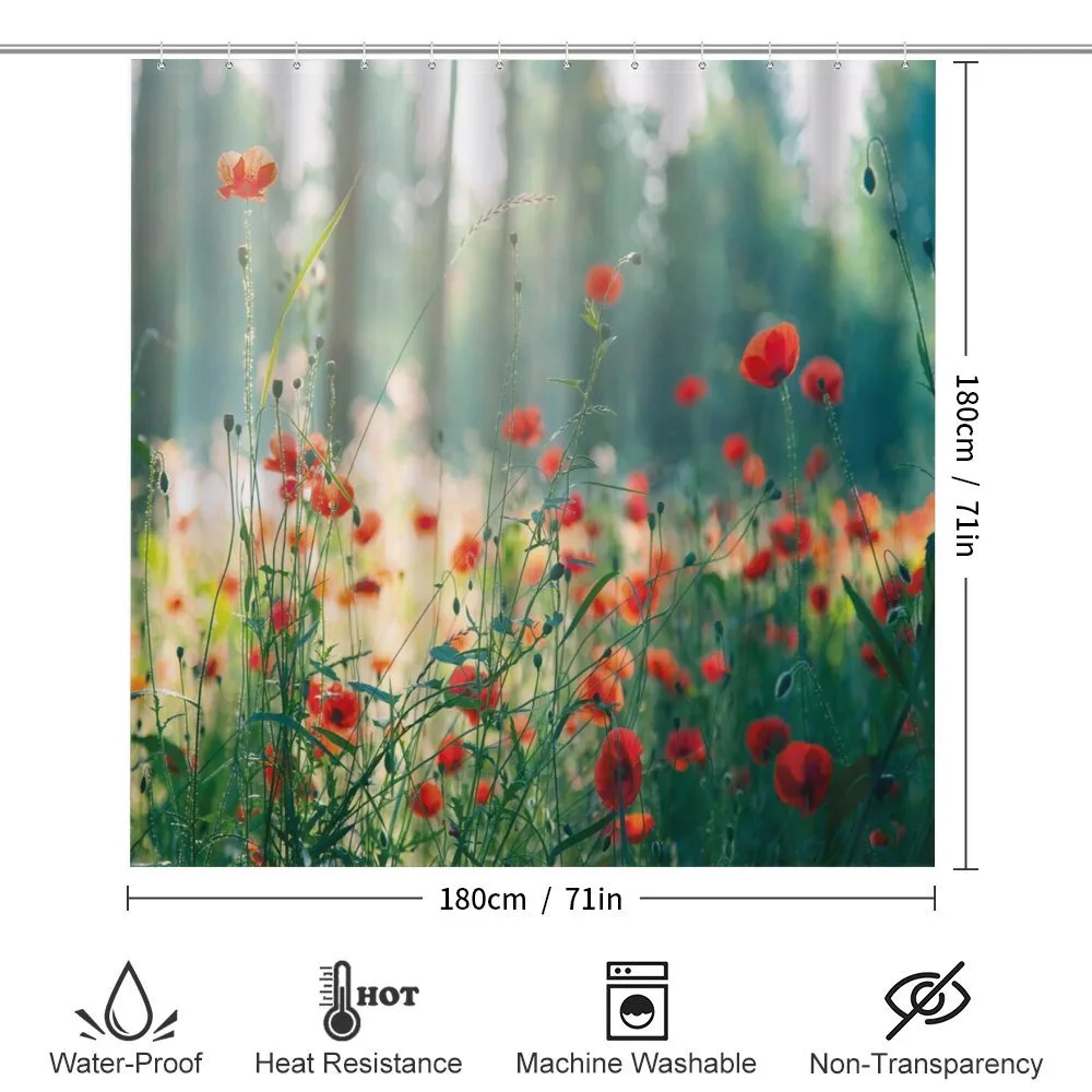 Wild Red Poppy Field — Detail 2