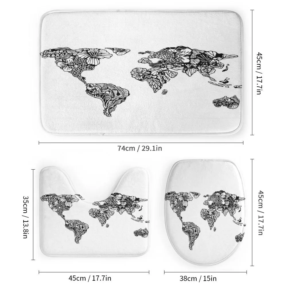 World Map Charm — Detail 1