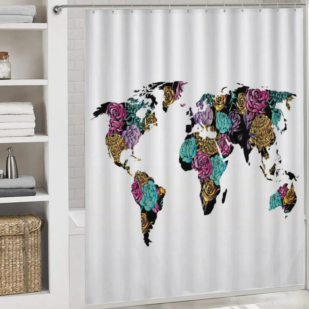 World Map Flowers — Detail 4
