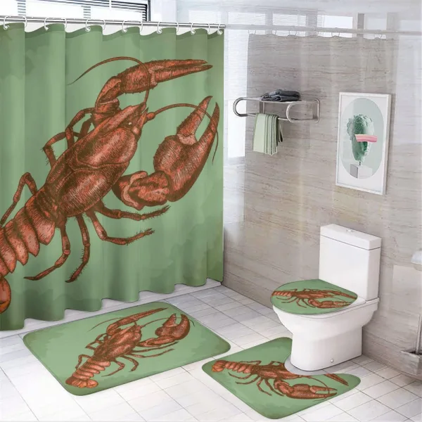 Antique Vintage Style on a shower curtain