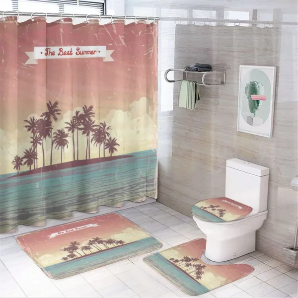Best Summer Calligraphy on a shower curtain