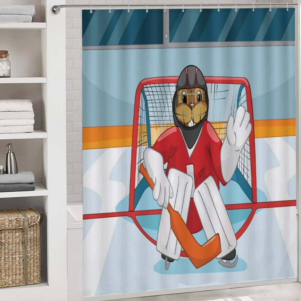 Cartoon Beaver Goalie — Detail 4
