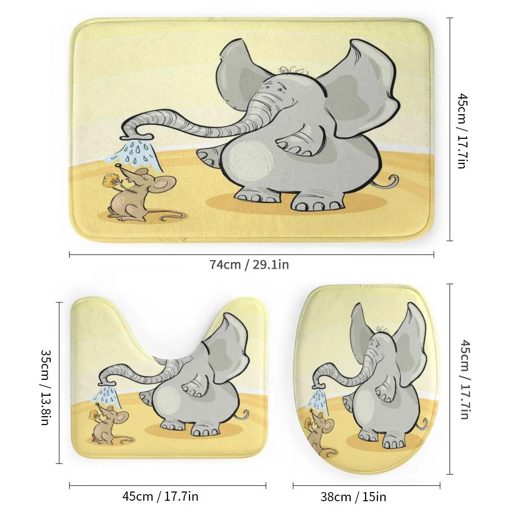 Elephant Bathing Mouse — Detail 1
