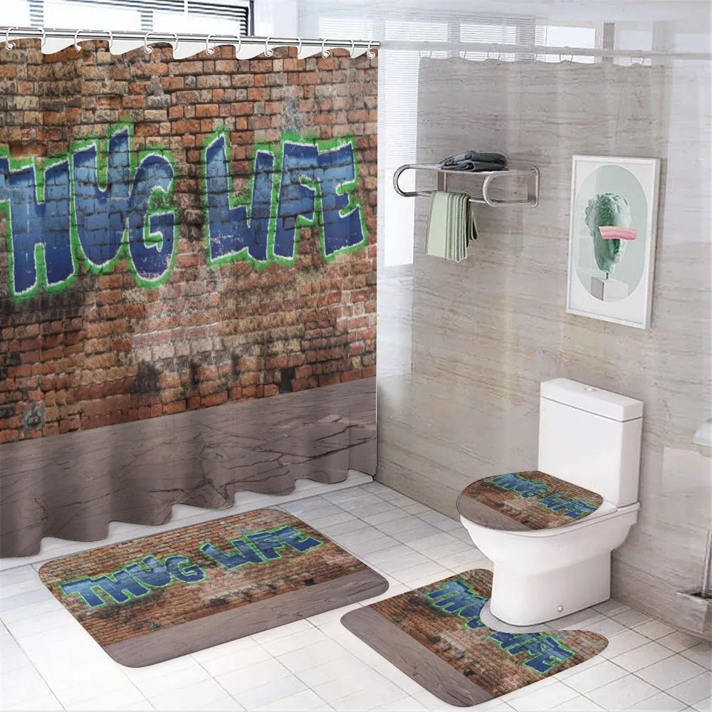 Graffiti Words Brick Wall — Your design